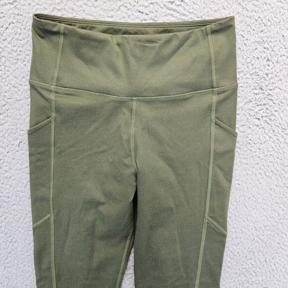 FIGS Leggings Womens Small Green 300 Performance Legging High Rise - Picture 2 of 9